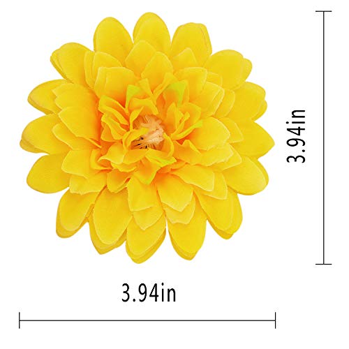 Silk Marigold Flower Heads Bulk, Artificial Marigold Flowers Artificial Yellow Flowers Heads Bulk For Party Diy Festival Home Decor Hat Ornament 15Pcs (Yellow)… #TOP7