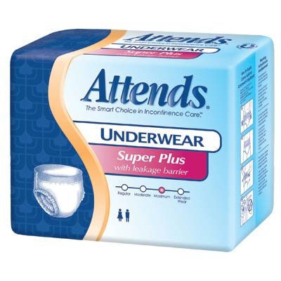 Attends® Underwear Super Plus Absorbency with Leakage Barriers