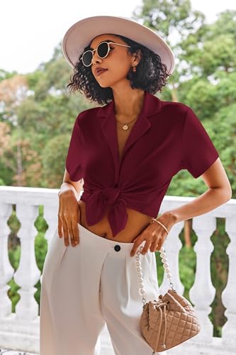 Image of Ekouaer Pajamas Set for Women Short Sleeve Sleepwear Button Down Pjs Lounge Sets Soft Nightwear