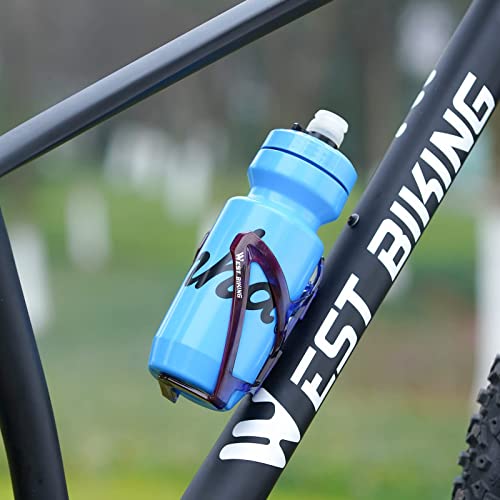 West Biking Flaschenhalter Fahrrad, langlebige ultraleichte Kunststoff Wasserflaschenhalter, leichte PC Getränkehalter für Fahrrad, Radfahren Flaschenhalter Käfige für MTB, Rennrad, Mountainbikes