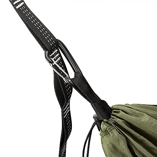 Image of Sunyear Camping Hammock with Removable No See-Um Net, Double & Single Portable Outdoor Hammocks Parachute Lightweight Nylon with Tree Straps for Adventures Hiking Backpacking