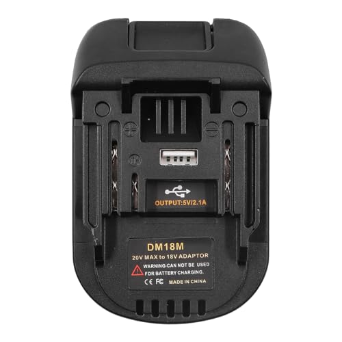 Namvo DM18M Adaptateur de batterie 18 V pour outils électriques Makita – Convertisseur 18 V/20 V ou Milwaukee M18