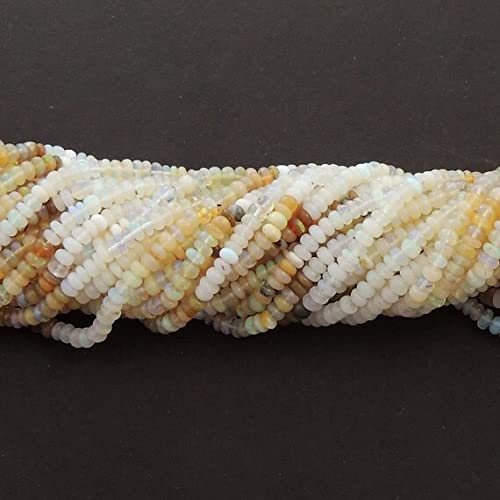 Perles opale d'Éthiopie naturelles LKBEADS 3mm pour créer votre collier de mariage
