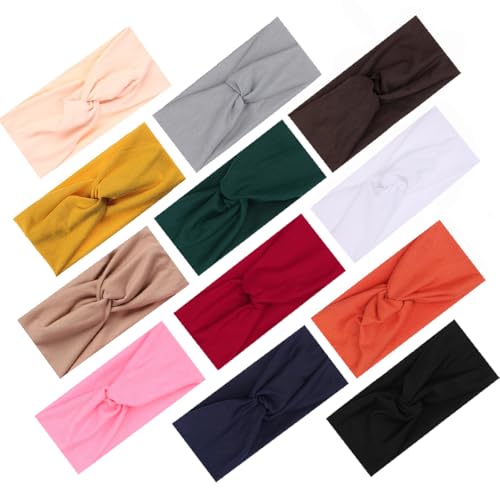 Image of Kachanaa 12 Pack Headbands for Women,Elastic Headbands Non Slip Workout Yoga Sport Hair Bands for Women's Hair Accessories