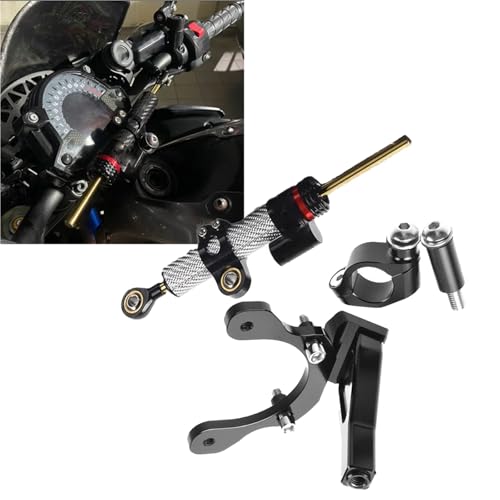 Kit de fixation pour amortisseur direction moto Kawasaki Z900 gris 2018-2024