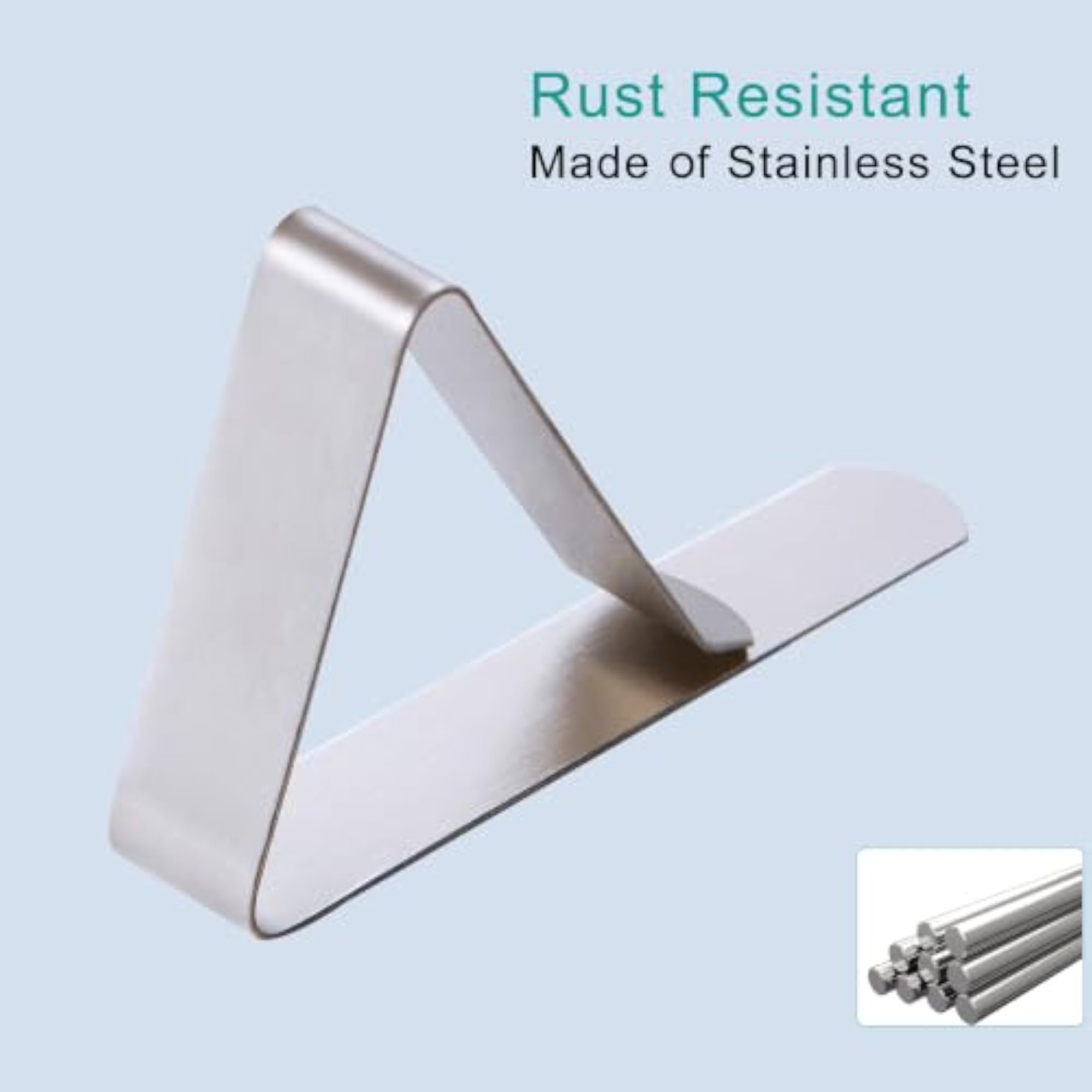 Tablecloth Clips - 12 Packs Flexible Stainless Steel