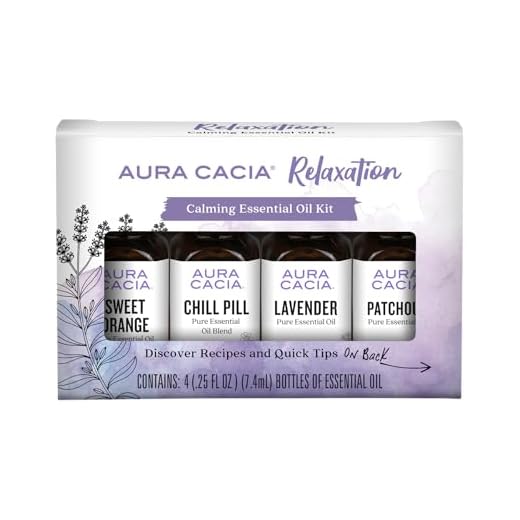 Aura Cacia Relaxation Kit | 100% Pure Therapeutic Grade | GC/MS Tested for Purity | 4 Bottles 7.4ml (0.25 fl. oz.)