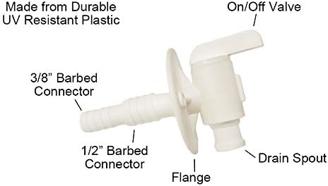 A.A Fresh Water Tank Accessory Hose Connection Kit - RV, Concession, Trailer, Camper