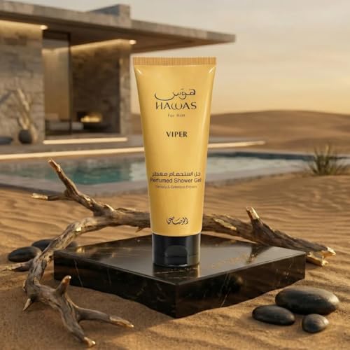 Image of RASASI Hawas Viper 3-Piece Perfume Gift Set Eau de Parfum Spray & Face, Beard Wash & Shower Gel 100ml (3.4 Oz)