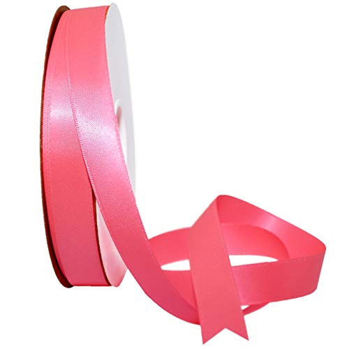 Image of Morex Ribbon 08816 /50-159 Double Face Satin Ribbon, 3 /8 inchx 50 Yd, Passion Fruit