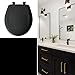 Bemis Classic Colors Slow Close Toilet Seat, Easy Clean Hinges and Durable Plastic Seat, Made in USA, Elongated, Black