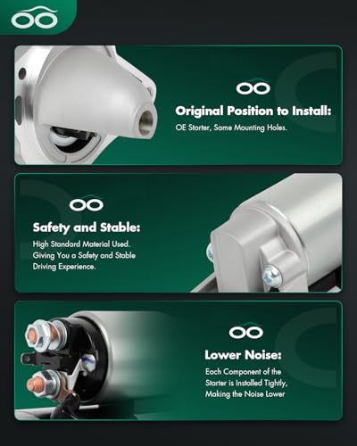 Image of SCITOO Starter Motor fit for European For Ford For Ranger 99-12 & For Ranger WE /L /L-T /LC 99-02,For European For Mazda For B2500 96-06 BT50 06-12 Replacement Starter 32352,32504