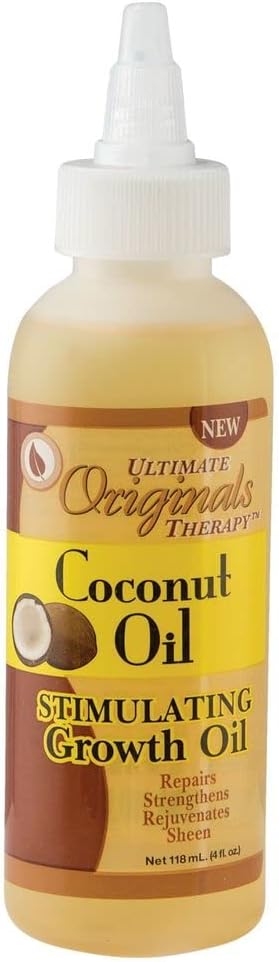 Africa's Best Ultimate Organic Coconut Oil Stimulating Growth Oil, 4 Ounce