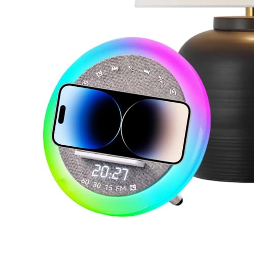 Altavoz inalámbrico con Ruido Despertador Luz Nocturna 6,73 Pulgadas