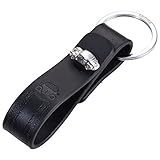 Die Schlaufe ist aus schwarzem Leder und die Motive: vielfältig und außergewöhnlich. Wie der Mann selber. Und die Frau!. Gesamtmaße: 82x20x24 mm, 19 g – verpackt in hochwertiger Geschenkverpackung, ideal zum weiterverschenken an den Partner, die Schwester, den Vater, die Mutter, die Lebensgefährtin, den Chef, den Großvater uvm.