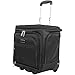 Ciao Designer 15 Inch Carry On - Weekender Overnight Business Travel Luggage- Convertible 2- Spinner Wheels Suitcase - Expandable Rolling Under Seat Bag (Black)