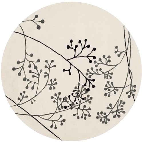 Image of Sifa Carpet Round Handmade Mid-Century Modern Abstract Premium Wool Entryway Foyer Living Room, Bedroom Kitchen Area Rug, Weight -72 Pund, Size-11x11 Feet (132x132 Inch Round)