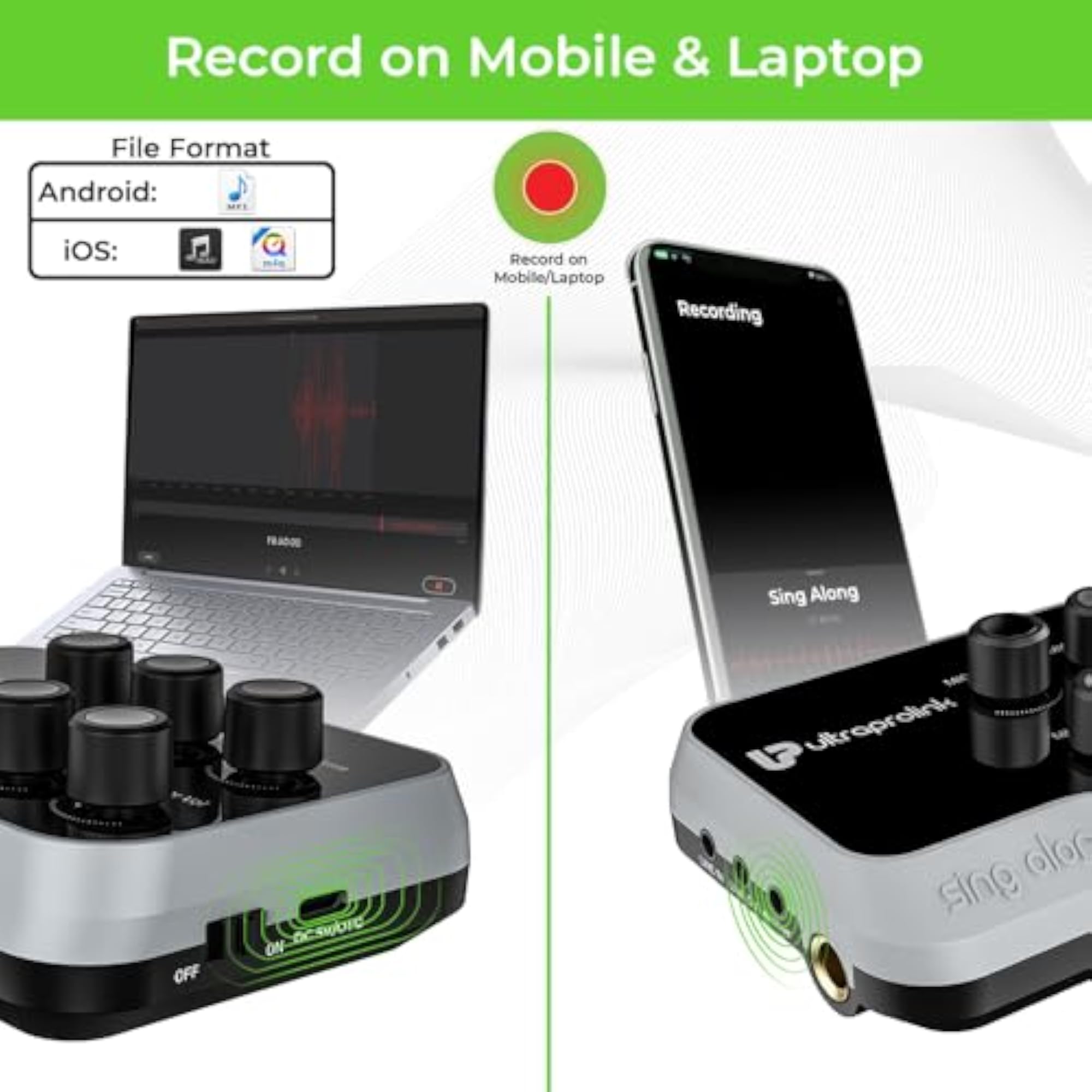 Portable Bluetooth Karaoke Mixer with Microphone
