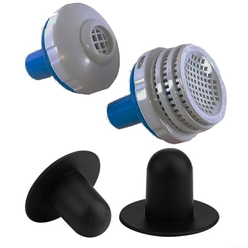 PureBowlic para conector de piscina INTEX Salida 25012 12634 Kit de malla de filtro para piscina sobre el suelo, accesorios de agua, piezas de repuesto de plástico fácil de instalar (E)