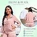 niaahinn Scrub Jackets Warm Up Medical Scrub Jackets for Women Zip Front (s,Pink)