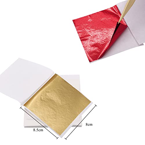 600 Sheets Gold Leaf Foil Paper, 12 Colors Imitation Gold Leaf for Arts and Crafts Nail Art, Slime, Painting, Home Decoration,Wall - Image 3