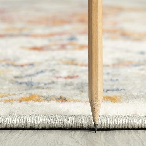Alfombra moderna grande 8'10" x 12'2" multicolor miniatura 2