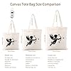 AILOONG Flat Tape Handle Tote Bag classic cupid silhouette art with heart shaped arrow 12 oz thick fabric Replaces school bag 25x30cm Small #5