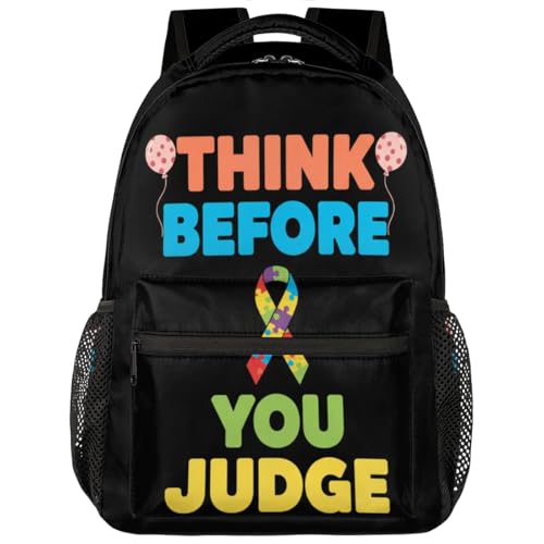 Mochila de autismo escolar y viaje para portátil de 15.6 pulgadas