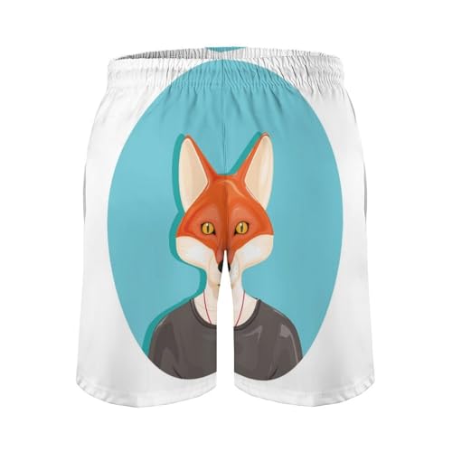 Shorts de bain homme renard séchage rapide en taille S
