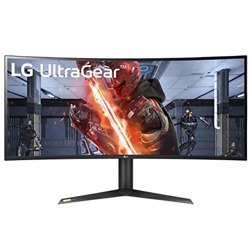 LG 38GL950G-B 38 inch Ultragear Nano IPS 1ms Curved Gaming Monitor with 144HZ Refresh Rate and NVIDIA G-SYNC, Black