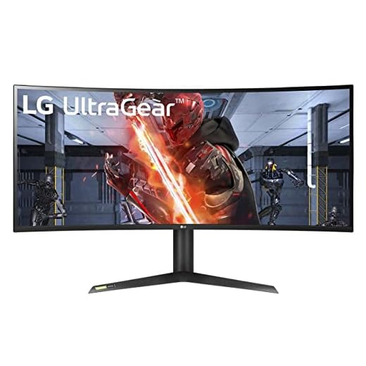LG 38GL950G-B 38 Inch UltraGear Nano IPS 1ms Curved Gaming Monitor with 144HZ Refresh Rate and NVIDIA G-SYNC, Black