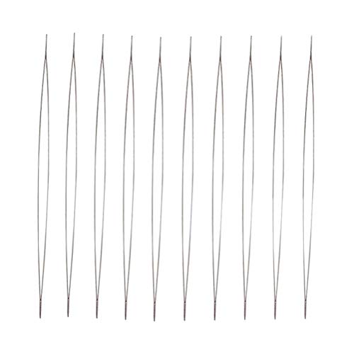 Supvox 10PCS Large Eye Thread Sewing Needles Beading Needle Hand Tool Stainless Steel Embroidery Beading Needles