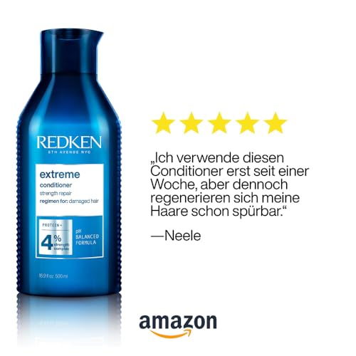 Foto von Redken Spülung für sprödes und geschädigtes Haar, Anti Haarbruch, Mit Interlock Protein Network, Extreme Conditioner, 1 x 500 ml