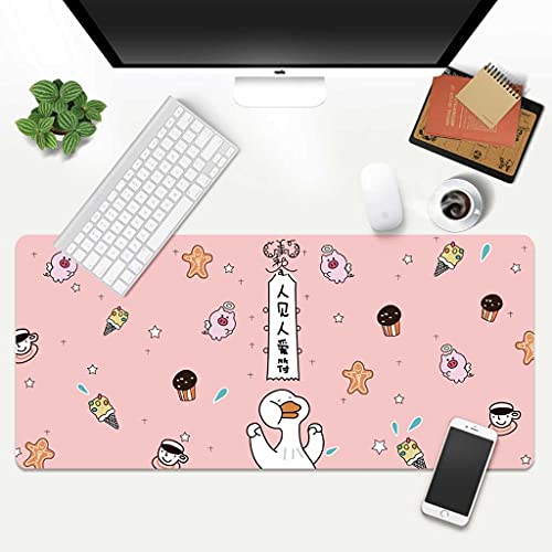 Tapis de souris XXL One Piece rose pour un espace de travail confortable et ordonné
