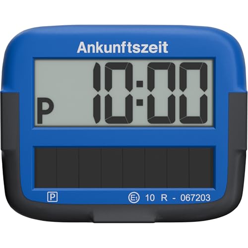 Needit Park Micro Solar elektronische Parkscheibe [NEUES Modell 2025] I unendlich Energie Null Batteriewechsel | einzige Parkscheibe in Deutschland mit integriertem wiederaufladbarem Akku | blau