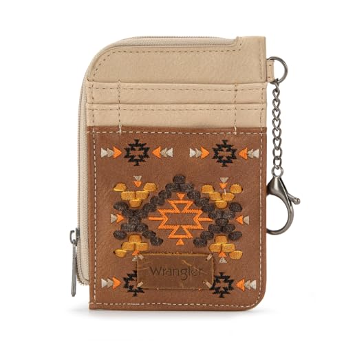 Image of Wrangler Western Card Wallet for Women Aztec Credit Card Holder for Women