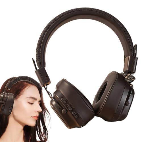 Auriculares de bajo pesado vintage inalámbricos que eliminan molestias