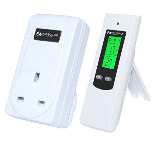 Lowenergie Wireless Digital Plug in Heating and Cooling Thermostat Remote Control Electric RF Socket Greenhouse