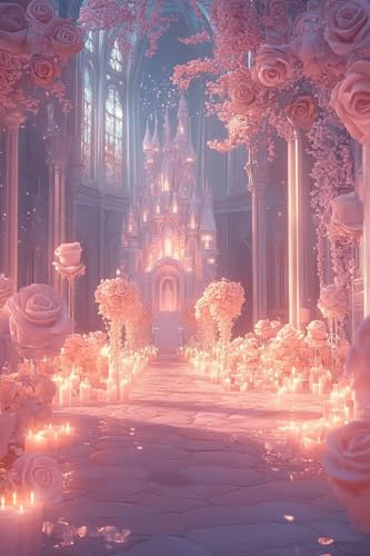 Diamond painting enfant et adulte pour décoration murale chambre rose