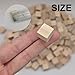 MUXGOA 200 Pcs Unfinished Wood Cubes,1/2 inch Wooden Blocks for Crafting,Small Wood Cubes for Crafts Making & DIY Projects & Decor