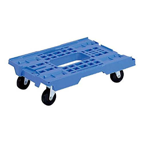 三甲(サンコー) 台車/荷車 サンキャリー 【コンテナ用台車】 連結棒無 K ブルー(青)【代引不可】 ds-1647248
