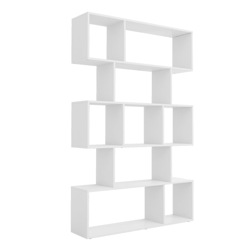 Vicco Meuble de Rangement Cube Aramis, Blanc/​Blanc, 106 x 161.5 cm 9 éventails