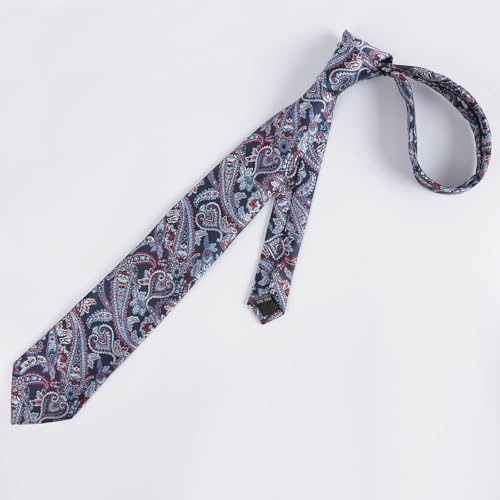 Image of Alizeal Mens 3.15'' Vintage Paisley Tie Pocket Square Set | Elegant Perfect for Banquet Wedding and Party