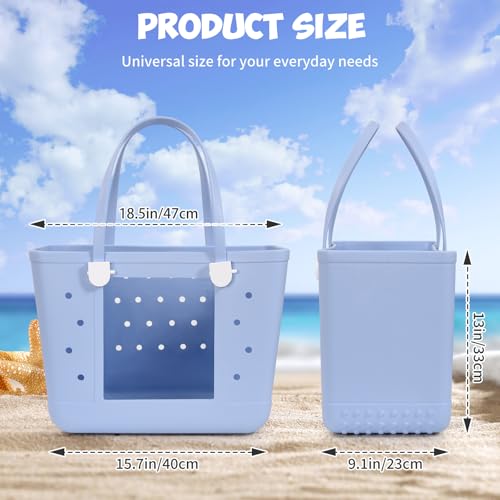 Rubber Beach Bags with Visual Window, Extra Large Waterproof Sandproof Rubber Tote Bag for Pool,Boat & Travel3