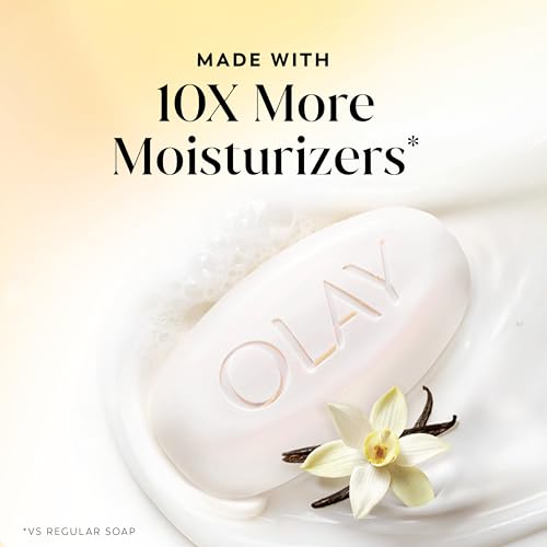 Image of Olay Body Wash + Beauty Bar (Pack of 8) Bundle for Women, Vanilla Creme Scent, Ultra Moisture, 24 /7 Moisture Barrier Repair, 24 /7 Soft & Smooth Skin, For All Skin Types, 22 fl oz & 3.75 oz (Pack of 2)