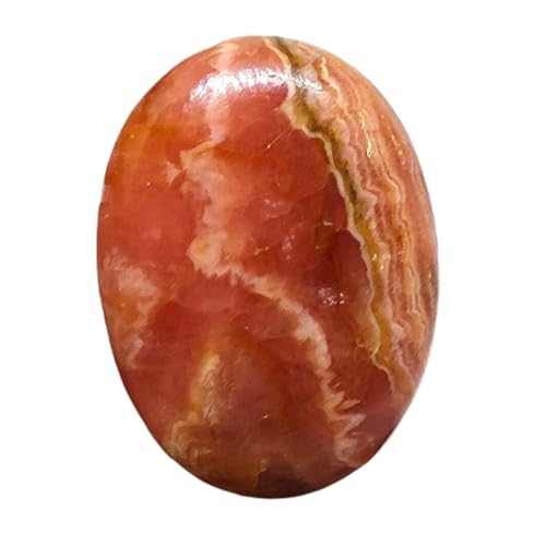 Rhodochrosite naturelle calibrée 31x23mm pour remplacer une pierre ou sertissage réussi