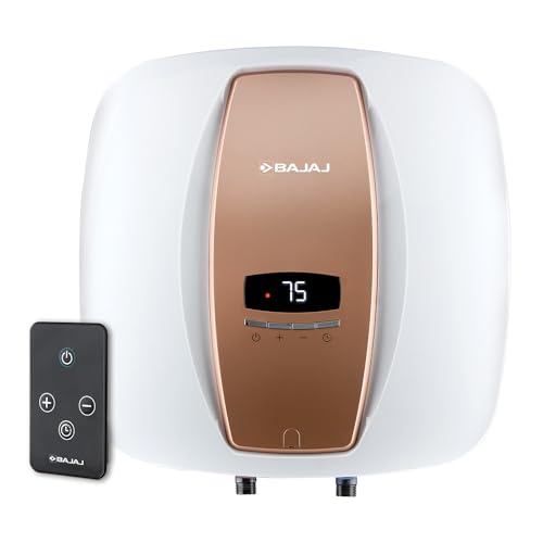 Bajaj Calenta Digi Storage 15-Litre Vertical 5 Star Water Heater (Brown/ White)