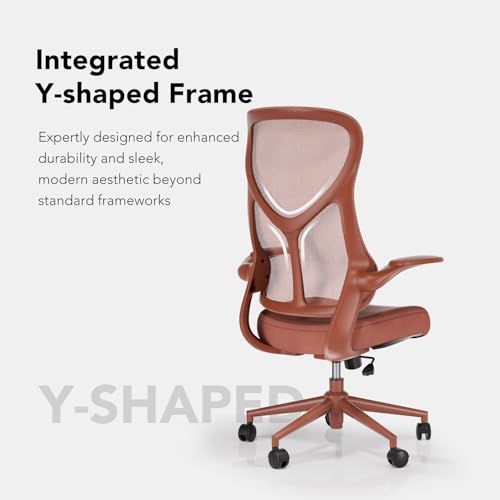 Image of NearHub EC10 Stylish Ergonomic High Back Mesh Reclining Office Chair with Adjustable Flip-Up Armrests,Lumbar Support & Headrest,Breathable & Comfortable Computer Chair for Home, Office & Study