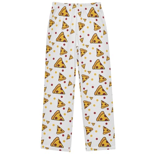 Boy's Pants Pizza Small Jogger Pants Elastic Waist Long Bottoms Trousers with Pockets 6-14 Years