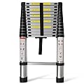 Telescoping Extension Ladder 14.5 FT, Folding Telescopic Aluminum Ladders, Lightweight Collapsible Ladder Step for RV Roof Attic Home, 330 LB Capacity (14.5 FT)